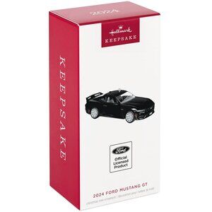 New! 2024 Ford Mustang GT Diecast Hallmark Keepsake Christmas Ornament Car
